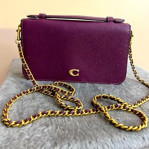 Coach- Bea Crossbody. Burgundy. Only used once.